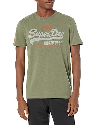 Men's Superdry T-Shirt  Colour White With Blue Red & Orange Logo 