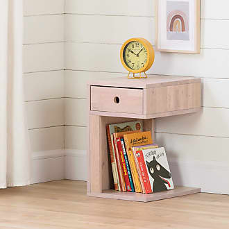 South Shore Furniture Furniture Sweedi Solid 1-Drawer Nightstand-Pink Wood