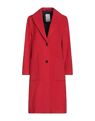 Red Womens Long Wool Coat In Canada