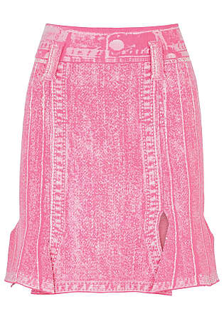 BARROW logo-jacquard knitted mini skirt - Pink