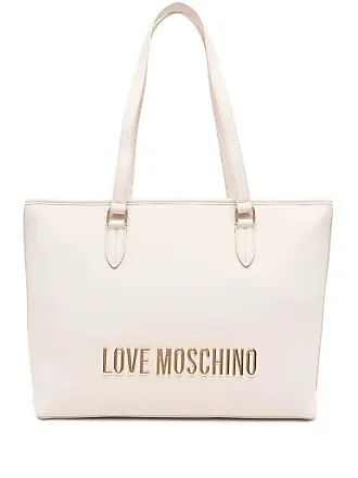 Moschino raised logo tote bag - Neutrals