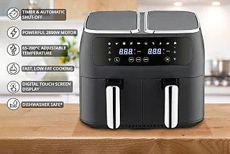 Princess Digital Air Fryer - 6.5 L - With removable divider - 60% less  energy consumption - Digital touch screen - 12 programmes - Without oil 