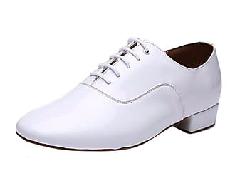 MGM-Joymod Mens Classic Slip-on Leather Comfort Closed Toe Social Dance Chacha Salsa Tango Jazz Rumba Ballroom Latin Modern Dance Shoes 