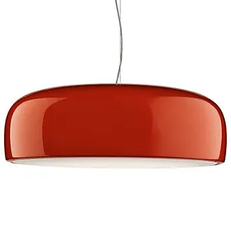 Lampada da tavolo Oblique QI LED di Flos - rosso arancione