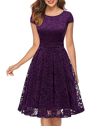 purple cocktail dress