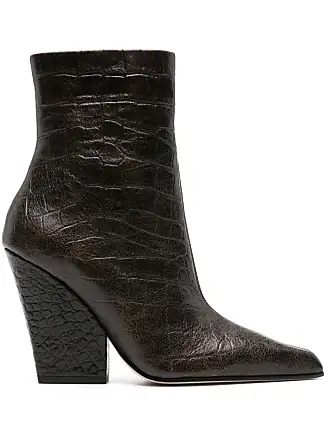 PARIS TEXAS - Leather Crocodile-embossed Boots