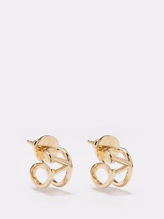Louis Vuitton Essential V Hoop Earrings Crystal Embellished Metal