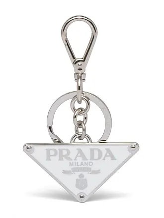 Prada triangle-logo AirTag Holder - Pink