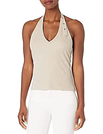 Club Monaco Women's Jacquard Tie Back Crop Top, White/Blanc, X-Small at   Women's Clothing store