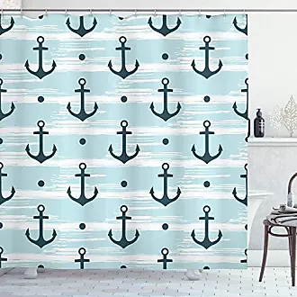 Ambesonne Aquarium Shower Curtain, Siamese Betta Fish Swimming in Aquarium Aggressive Sea Animal Nautical, Cloth Fabric Bathroom Decor Set with