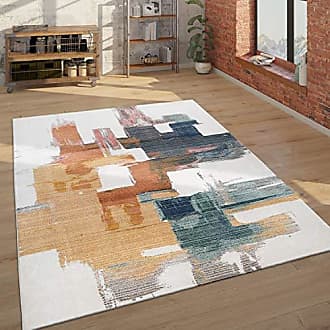 Moderner Kurzflor m ausgefallenen Mustern Teppich Wohnzimmer Bunt versch