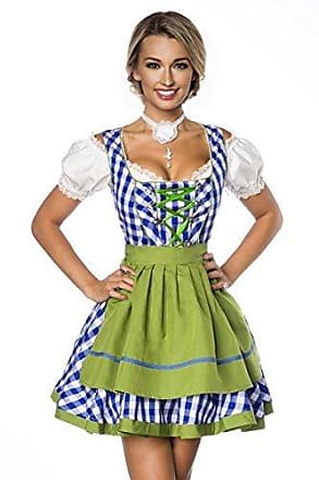 Größe:40;Farbe:lila Kleid, Schürze & Bluse Mini-Dirndl Trachtenkleid aus Jacquard DIRNDLINE 3-tlg in 5 Varianten A70000 