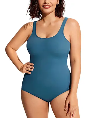 DELIMIRA Women's One Piece Swimsuits Zip Front Built-in Cup Plus Size  Swimming Costume Orchard Fragrance 10 : : Fashion