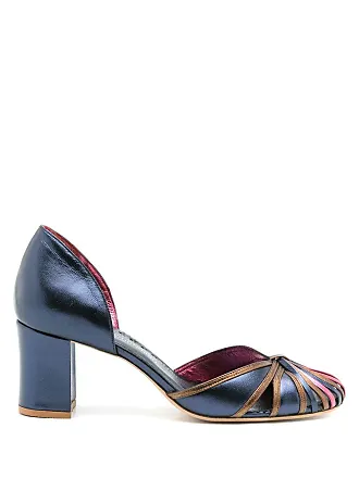 Sarah Chofakian chunky heel pumps - Blue