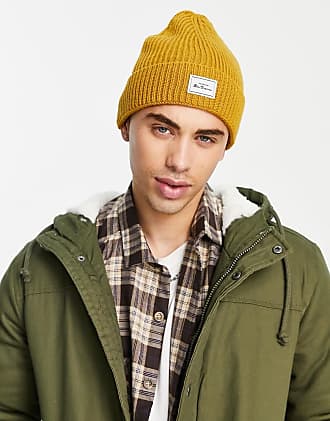 yellow mens beanie