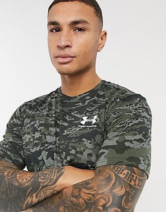 2XL 390 Green Gym Clothes Featuring Patented Anti-Odour Technology Men Breathable & Fast-Drying Mens T-Shirt Marine Od Green/Clear Under Armour UA TAC Tech Tee 