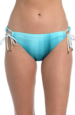 Island Escape Bikini Swimsuit Bottom Size 14 Tie Dye Aqua Blue and Brown