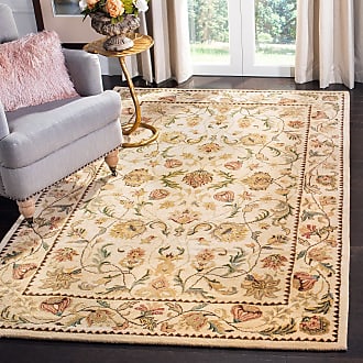 Safavieh Bergama Collection 5 x 8 Ivory / Ivory BRG161B Handmade Oriental Premium Wool Area Rug