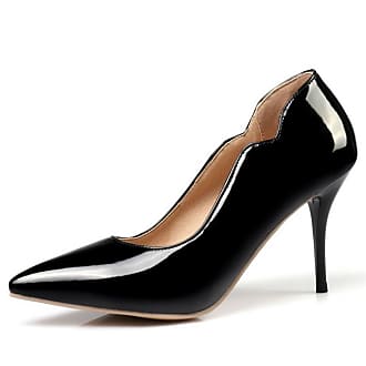 Smilice 8 Colors Plus Size 1-12.5 US Women High Heel Court Shoes Dressy & Elegant for Wedding & Party & Work