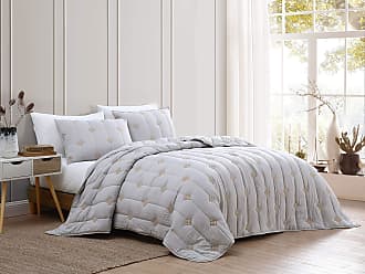 Geneva Home Fashion Alora 3 pc Quilt Set, Full/Queen, Grey