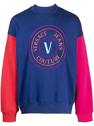 Maglione con fantasia logo all-over da uomo - VERSACE JEANS