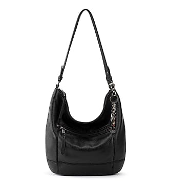 The Sak Sequoia Hobo Bag in Leather, Soft & Slouchy Silhouette, Timeless & Elevated Design, Black II