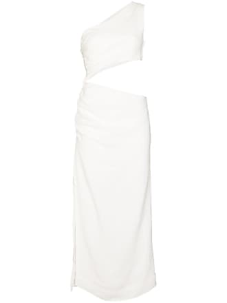 Sir. Clemence one-shoulder midi dress - women - Viscose/Linen/Flax/Rayon - 0 - White