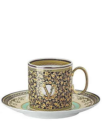 Versace Set tazze espresso Le Jardin porcellana con piattini 6 pezzi