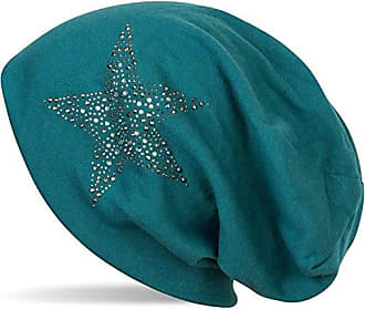 styleBREAKER Bonnet Beanie avec des étoiles rivetées en Strass et d