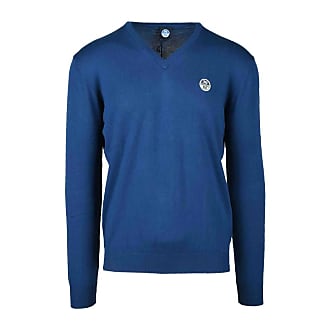 Maglione con scollo a V Louis Vuitton Blu Cotone ref.693962 - Joli