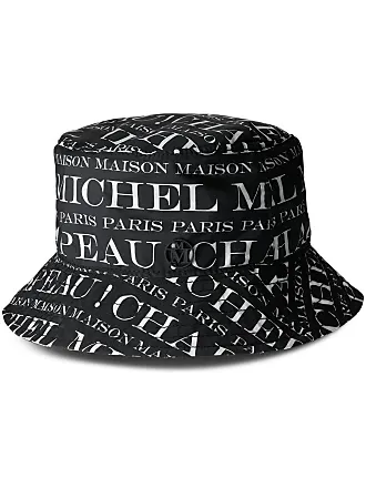 Maison Michel Paris - JASON, Foldable Waterproof, Burgundy Nylon Bucket Hat.