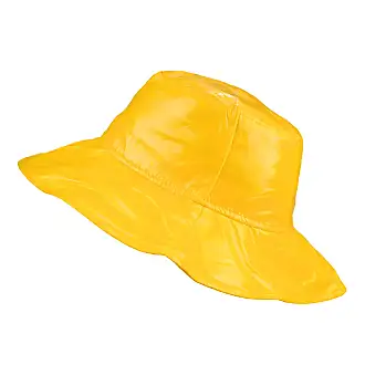 C.C Women's All Season Foldable Waterproof Rain Bucket Hat, Yellow 