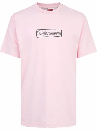 SUPREME x KAWS Chalk Logo crew neck T-shirt - unisex - Cotton - S - Pink