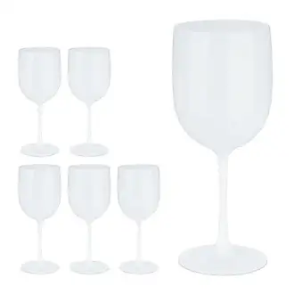 BODUM - Verres à vin blanc plastique rose réutilisable (lot de 4)