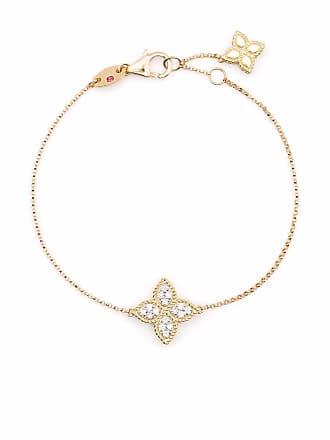 Roberto Coin 18kt Rose Gold Diamond Princess Flower Bracelet - Farfetch