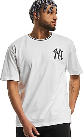 Camiseta New Era New York Yankees MLB Half Striped Negro y Blanco