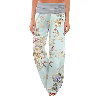 Scotry Womens Casual Wide Leg Palazzo Loose Pants, High Waist Tied Belts  Lounge Bottoms, Loose Boho Pajama Pants with Pockets (XL, Blue) at   Women's Clothing store