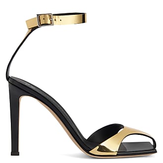 gold zanotti heels