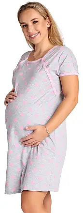 Camicia da Notte Donna Premaman in Raso di Cotone Plissè