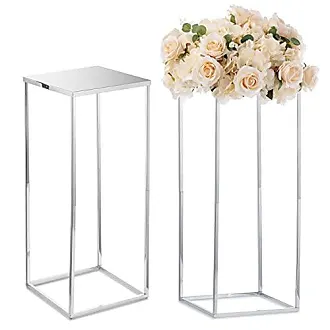  2 Pcs 20.7/ 52.5cm Height Versatile Metal Wedding Centerpieces  Vase & Pillar Candle Holder for Wedding Party Dinner Centerpiece Event for  Reception Tables Wedding Supplies Decoration : Home & Kitchen