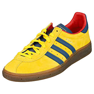 yellow blue adidas trainers