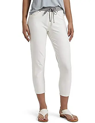 HUE Women's Ultra Soft Denim High Waist Capri, Black/White-Baby Leopard,  Small at  Women's Jeans store
