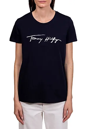 Tommy Hilfiger HERITAGE V-NECK TEE Bianco - Consegna gratuita    ! - Abbigliamento T-shirt maniche corte Donna 31,92 €
