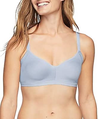 Warner's Womens Easy Does It Underarm-Smoothing with Seamless Stretch Wireless Lightly Lined Comfort Bra Rm3911a, Arctic Ice, X-Small