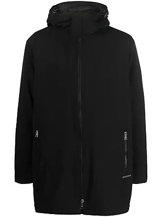 Feng Chen Wang oversized colour-block hooded coat - Black