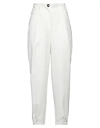 White Women's Pleated Pants: Shop up to −86%