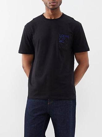 Loewe Logo-print Cotton-blend Jersey Sweatshirt In Navy