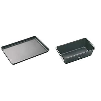 KitchenCraft KC2BK23 Large Baking Tray with Non Stick Coating, 38 x 30.5  cm, Silver