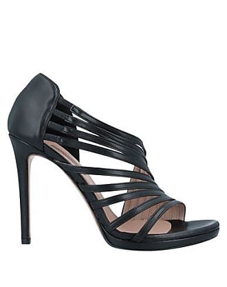 Sandalias Chiarini Bologna de Cuero de color Negro Mujer Zapatos de Tacones de Sandalias de tacón 