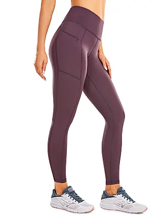 CRZ YOGA Women's Naked Feeling Workout Leggings 25 Inches - High Waisted  Yoga Pants with Pockets Tummy Control